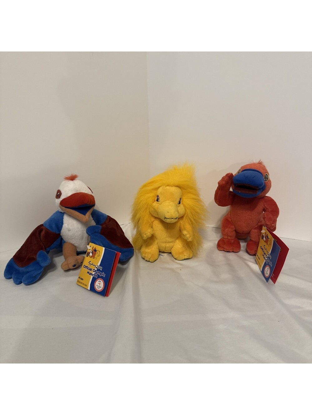 Sydney 2000 Official Olympic Mascot Complete Plush Set New SYD OLLY MILLIE W TAG